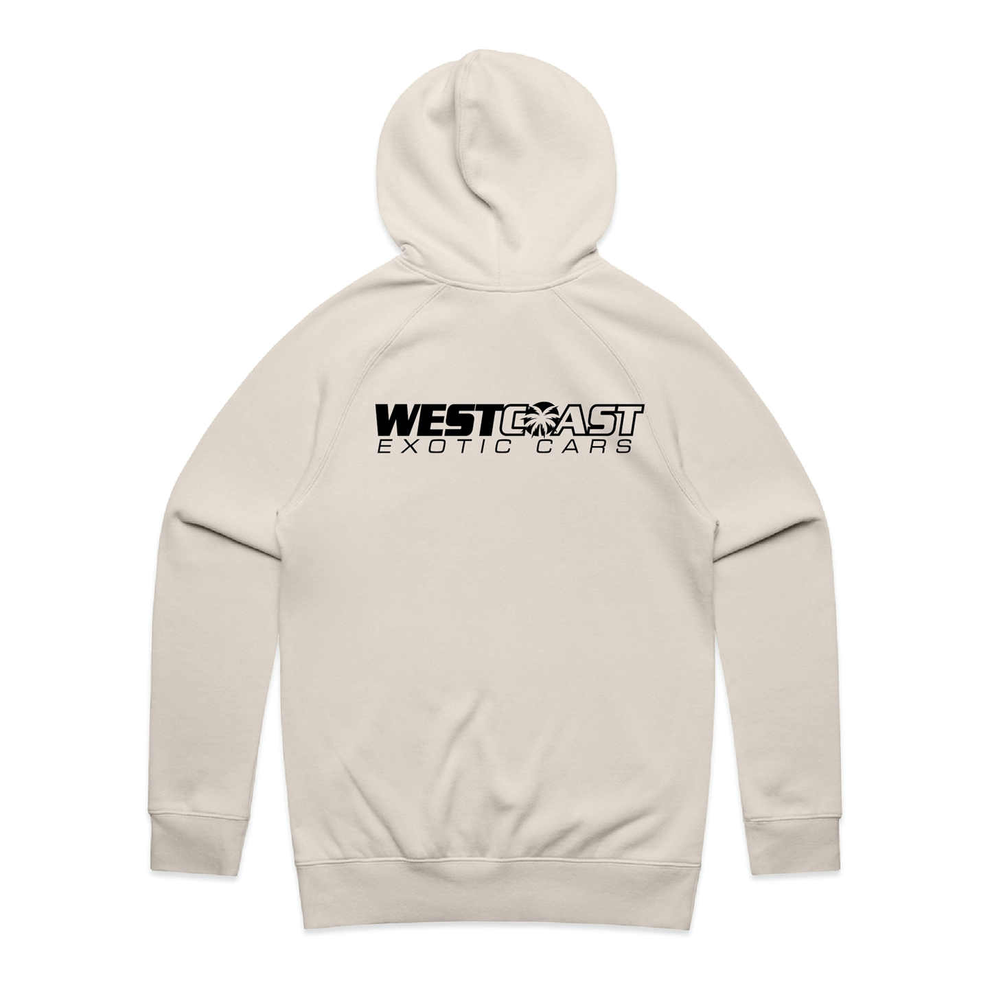 West Coast Exotic Cars Palm Hoodie - Bone