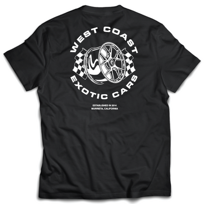 WCEC West Coast Spin Men's T-Shirt - Black/White