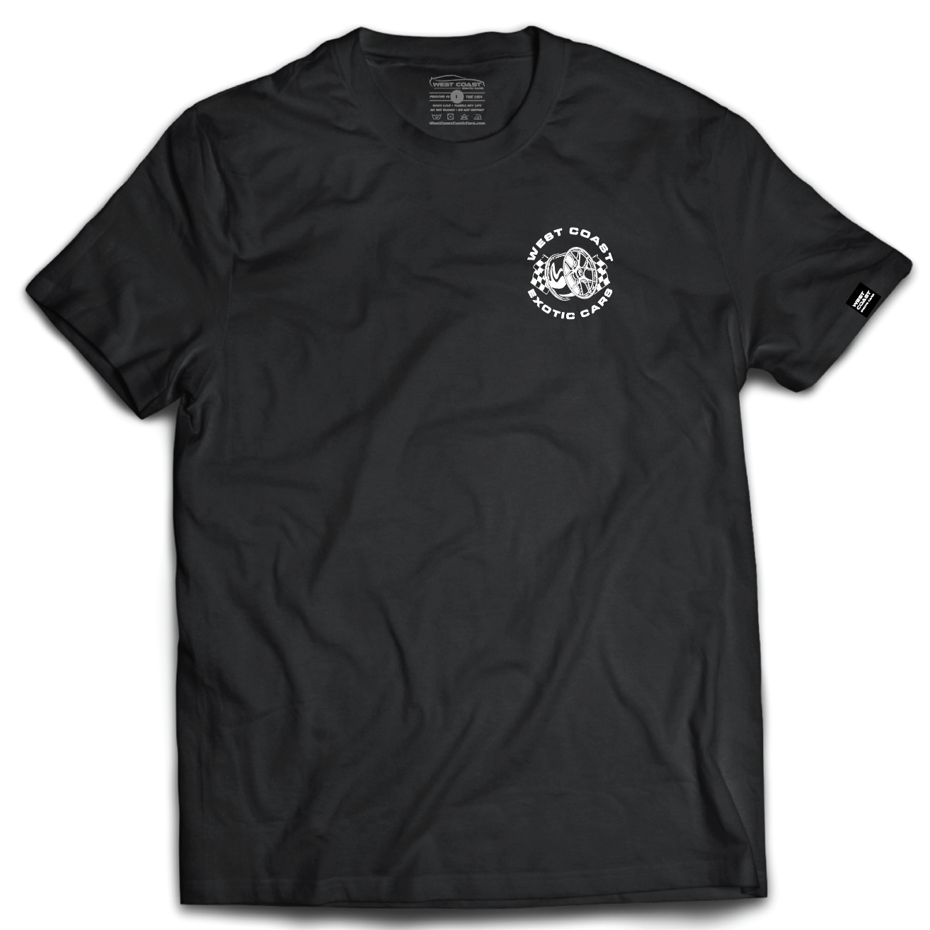WCEC West Coast Spin Men's T-Shirt - Black/White