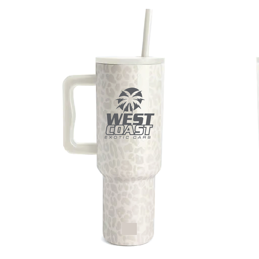 West Coast Exotic Cars 40oz Tumbler - Leopard